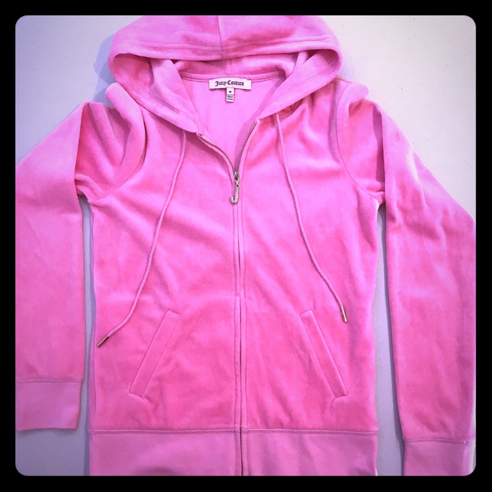 Juicy Couture Velour Zip Front Hoodie